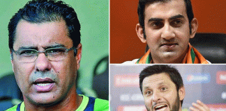 Waqars advice to Afridi and Gambhir to remain calm