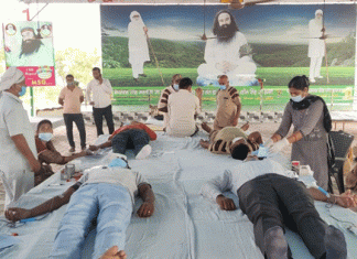 Bhiwanis sadh-sangat donated 25 units of blood