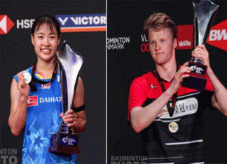 Okuhara and Antonson won Denmark Open titles