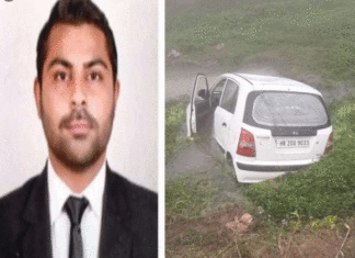 Car falls in drain, lawyer dies