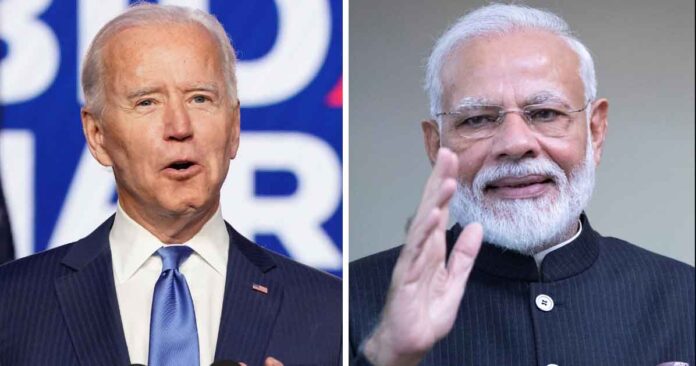 Modi Talks to Biden