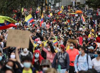 Protest in Colombia
