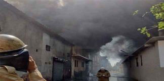 Fire in Shoe Factory