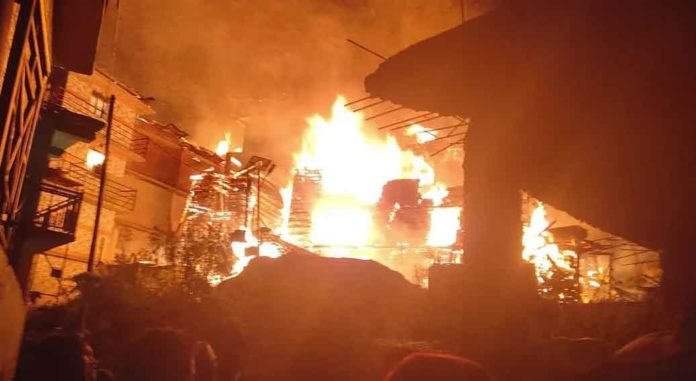 Fire in Malana