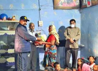 Ration distributed to 11 needy sachkahoon