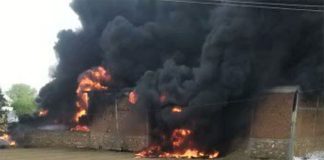 Fire in Warehouse