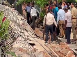 Wall Collapse in noida