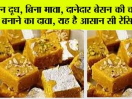 Easy Besan Barfi Recipe