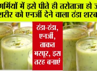 Khus Doodh Sharbat Recipe