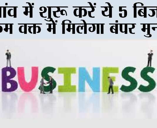 Top Five Business Start In Village