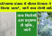 Haryana-Punjab Weather Alert