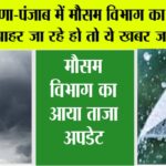 Haryana Punjab Weather Alert