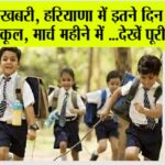 Haryana School Holiday News: